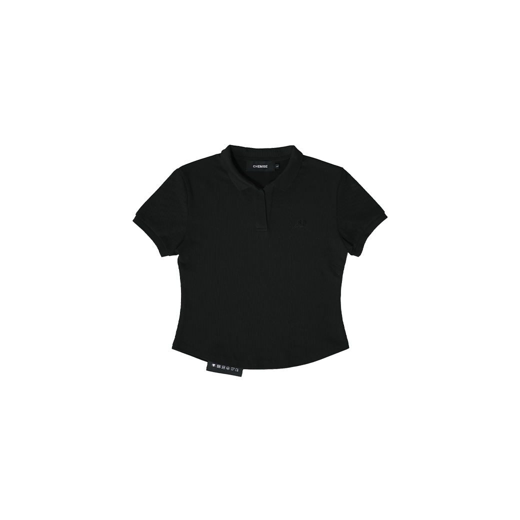CHEMISE HEART BABY POLO BLACK
