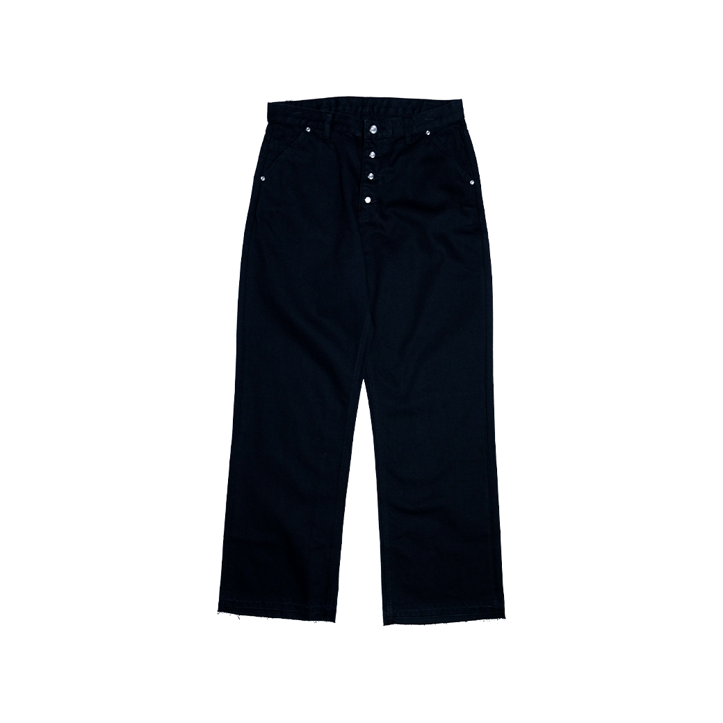 FUXURY SUPER BLACK BAGGY JEANS BLACK