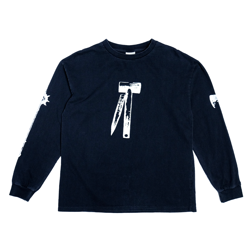FUXURY NOCTURNE LONG SLEEVE T-SHIRT FADE BLACK