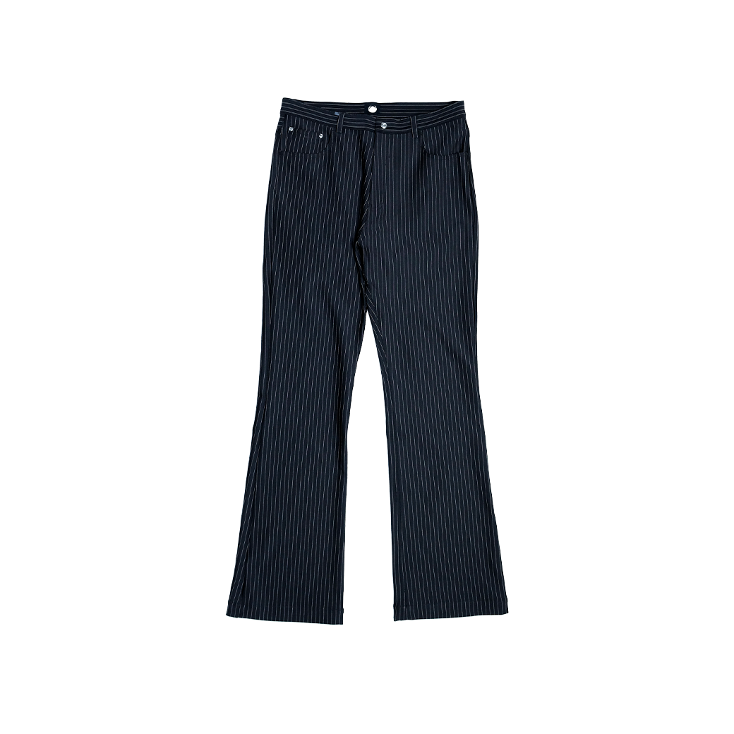 FUXURY BLACK NOIR STRIPE TROUSERS BLACK