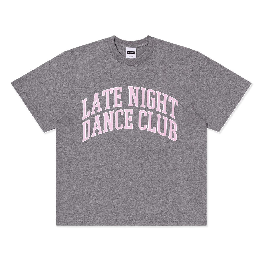 LATE NIGHT DANCE CLUB VARSITY T-SHIRT GREY