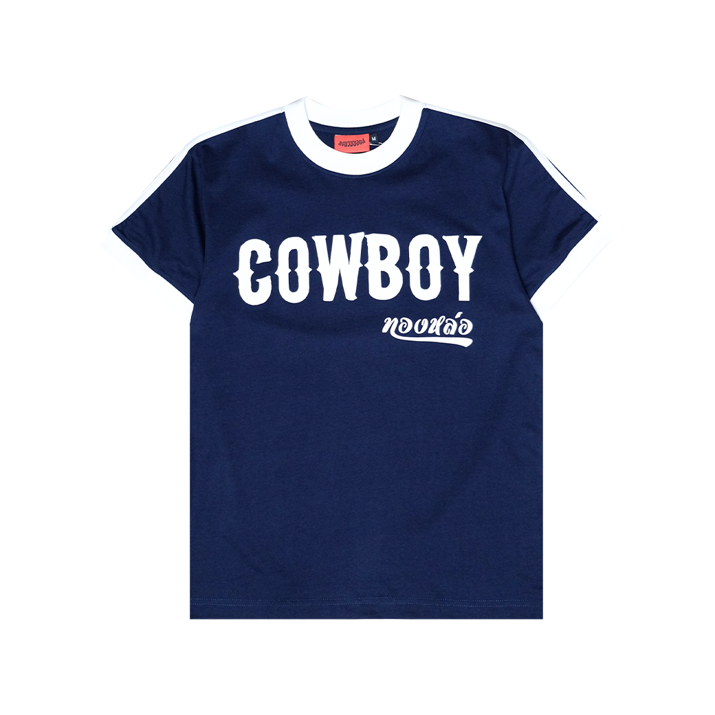 LONGNUAMBOYZ COWBOY THONGLOR T-SHIRT NAVY