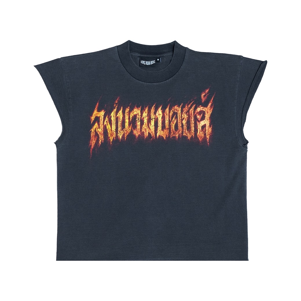 LONGNUAMBOYZ CHINESE NEW YEAR SHORT SLEEVES T-SHIRT FADE BLACK