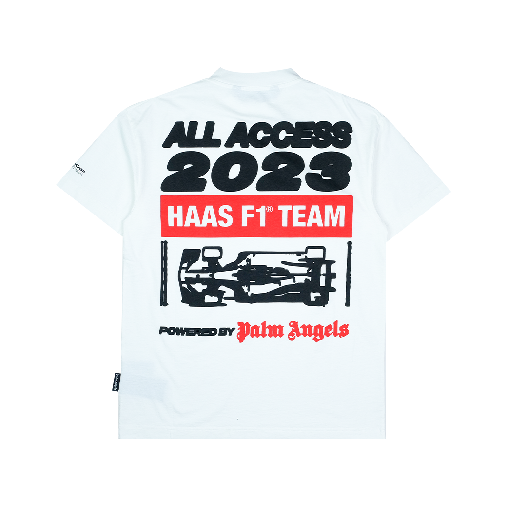 PALM ANGELS F1 TEAM T-SHIRT OFF-WHITE