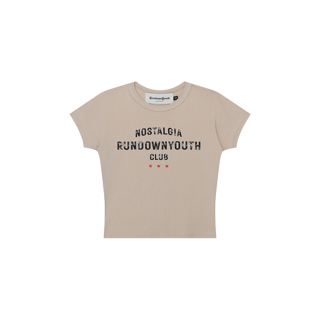 RUNDOWNYOUTH NOSTALGIA 14 BABY T-SHIRT NUDE