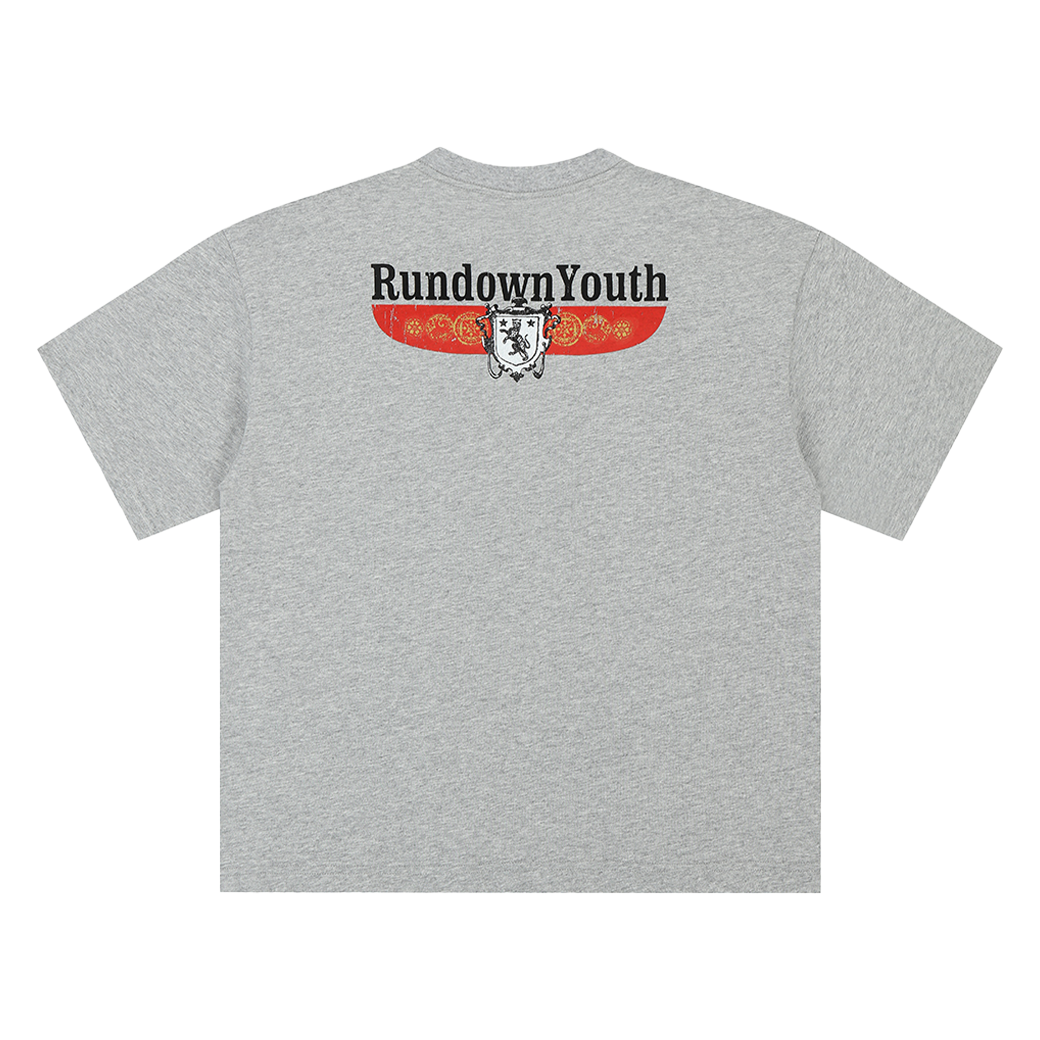 RUNDOWNYOUTH URBAN LEAGUE 062 T-SHIRT GREY