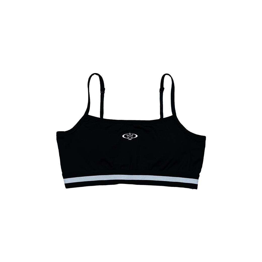 STONED & CO BRA TOP BLACK