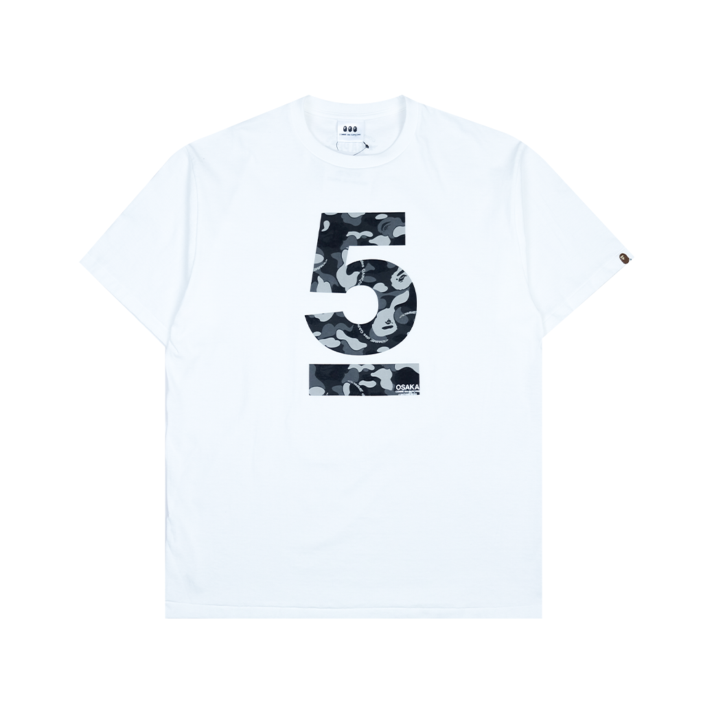 A BATHING APE X COMME DES GARCONS OSAKA 5TH ANV T-SHIRT WHITE