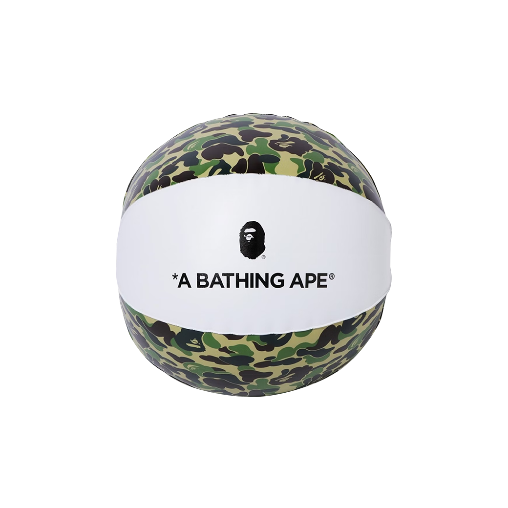 A BATHING APE ABC BEACH BALL GREEN CAMO