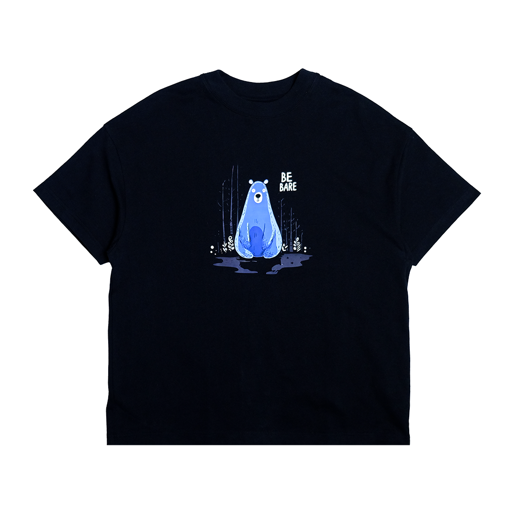 BEFREEK BE BLUE BEAR T-SHIRT BLACK
