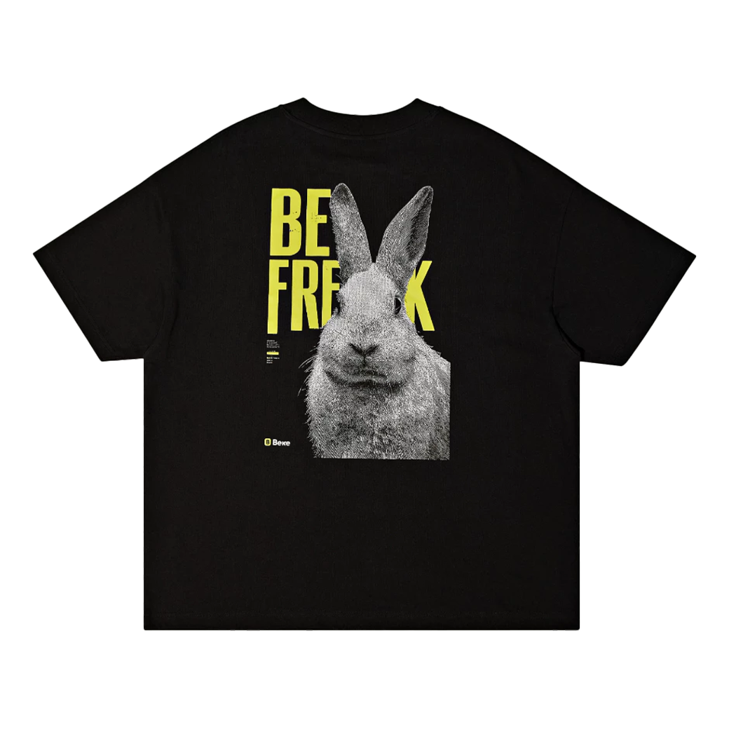 BEFREEK BUNNY T-SHIRT BLACK
