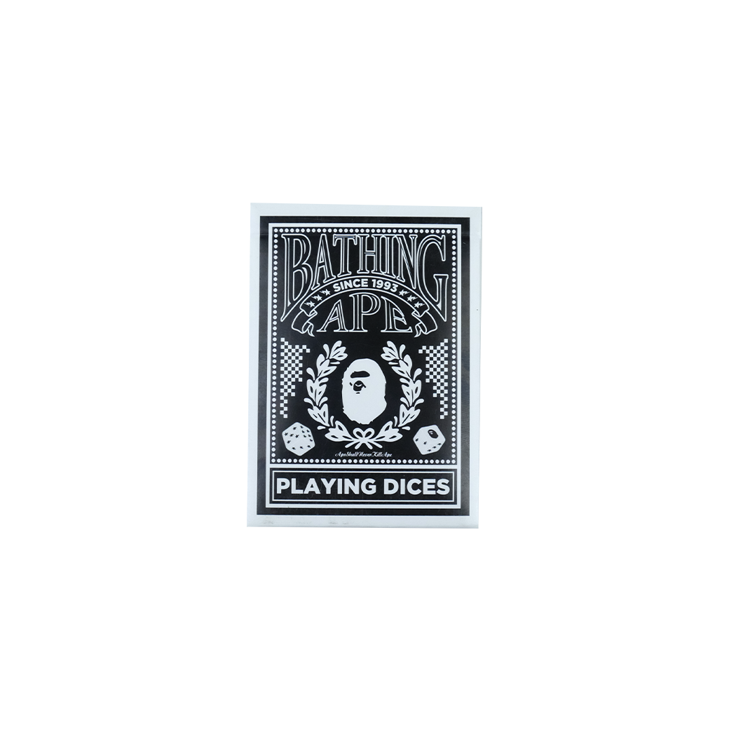 BICYCLE X A BATHING APE PLAYING CARDS WHITE