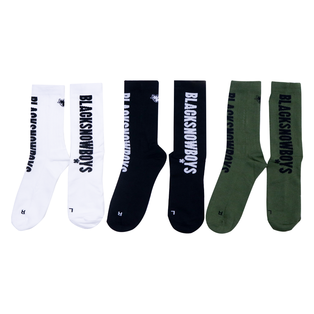 BLACKSNOWBOYS LOGO SOCKS SET