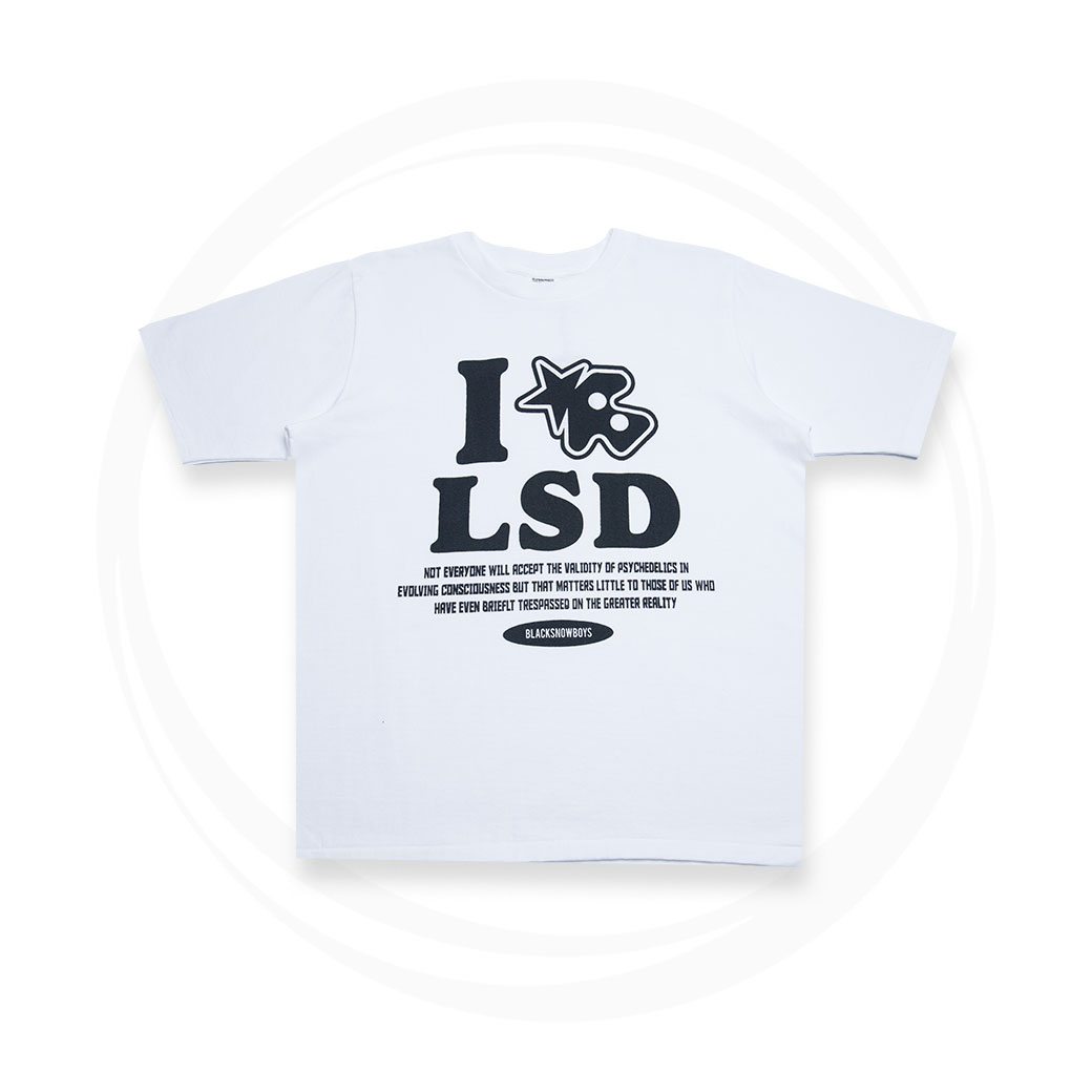 BLACKSNOWBOYS I LOVE LSD T-SHIRT WHITE