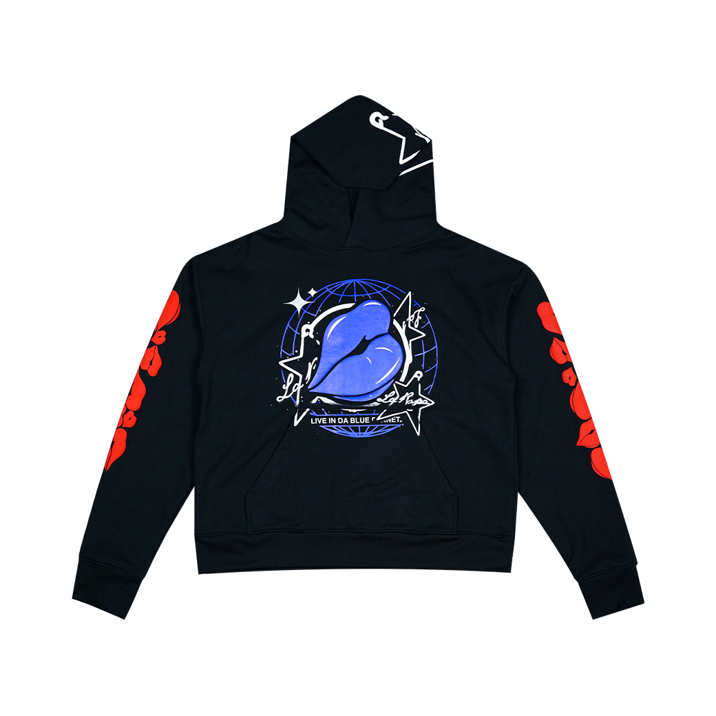 BLUE PLANET MOB X LAROPA HOODIE BLACK