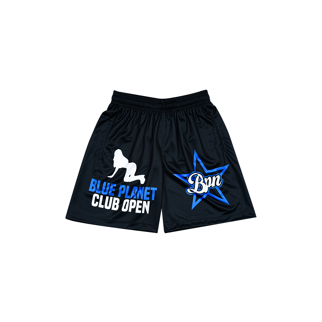 BLUE PLANET MOB VEGAS JERSEY SHORTS BLACK