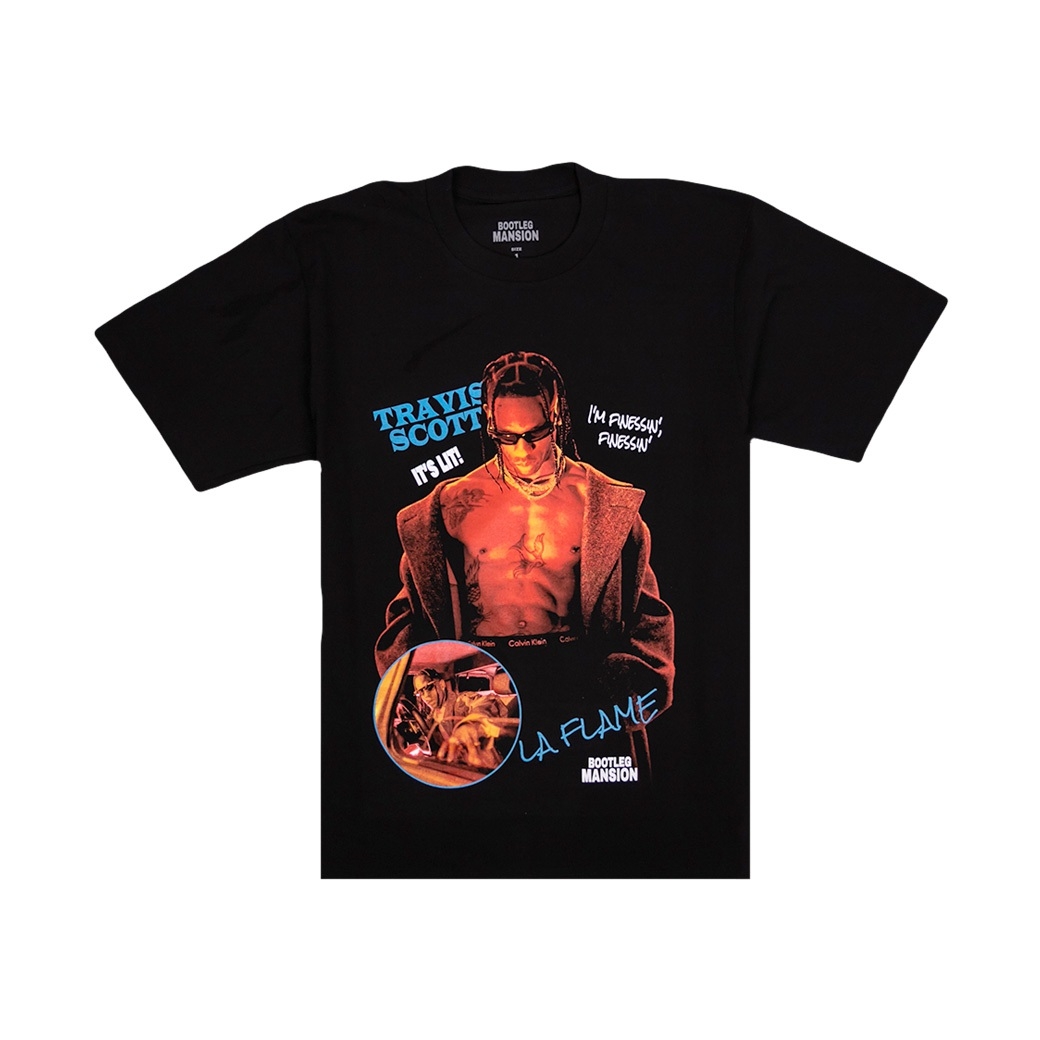 BOOTLEG MANSION TRAVIS SCOTT T-SHIRT BLACK