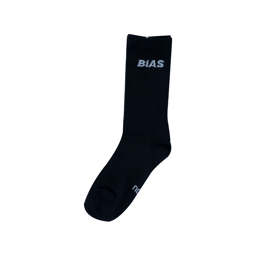 THE BIAS CLUB LOGO BIAS SOCKS BLACK