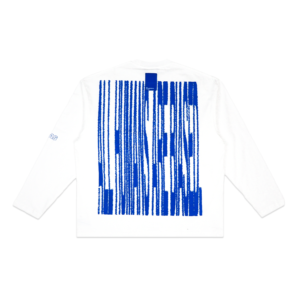 THE BIAS CLUB NRF X BIAS REVERSED L/S TEE WHITE