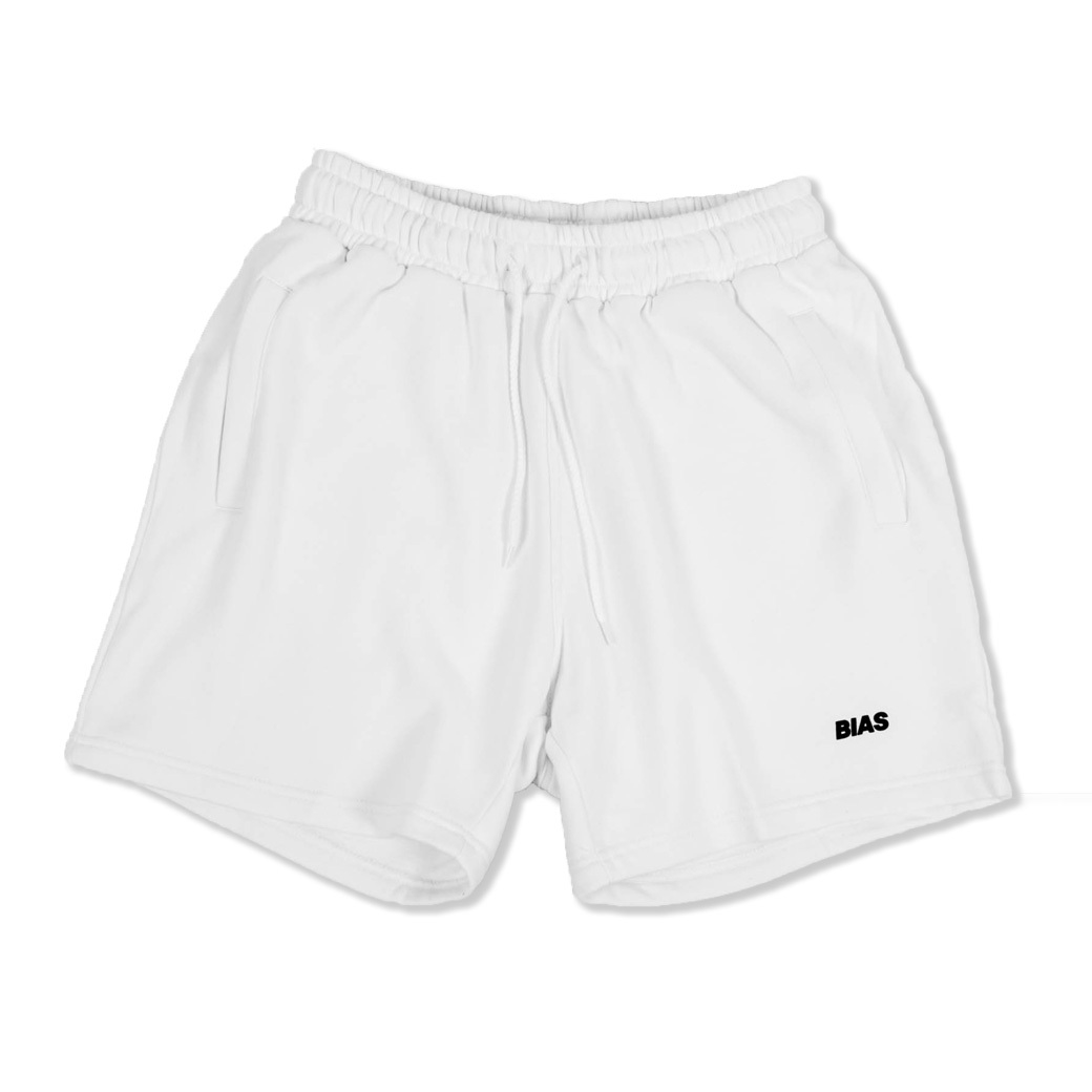 THE BIAS CLUB LOGO SHORTS WHITE