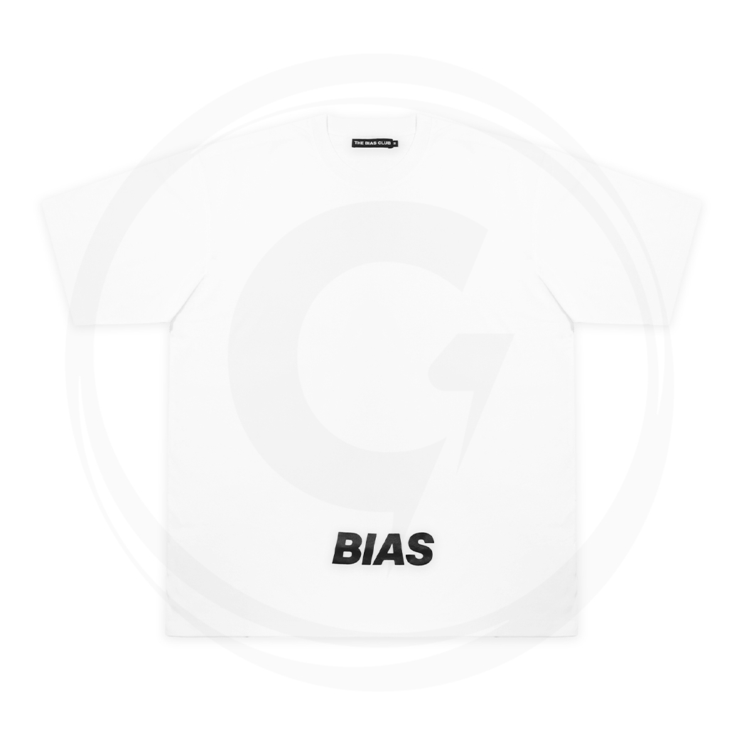 THE BIAS CLUB BIAS BASIC LOGO T-SHIRT WHITE