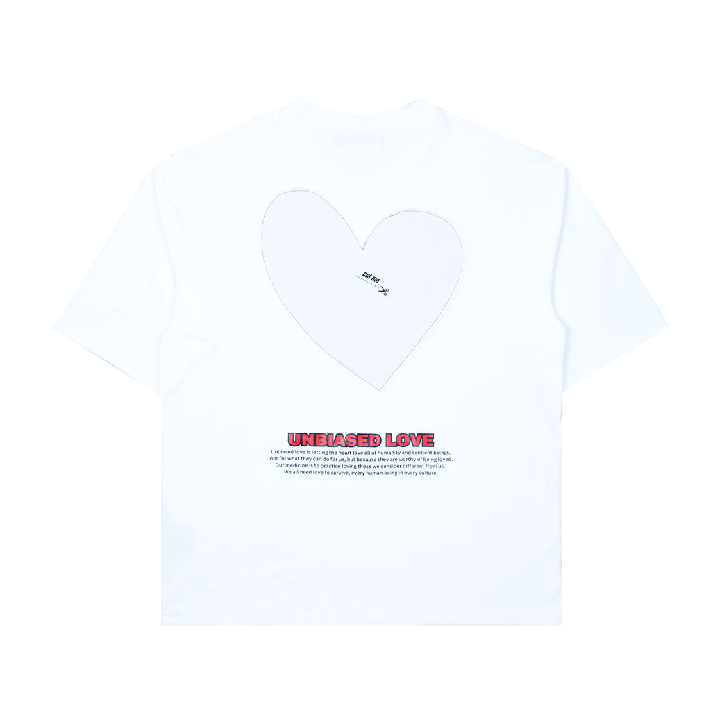 THE BIAS CLUB UNBIASED LOVE T-SHIRT WHITE