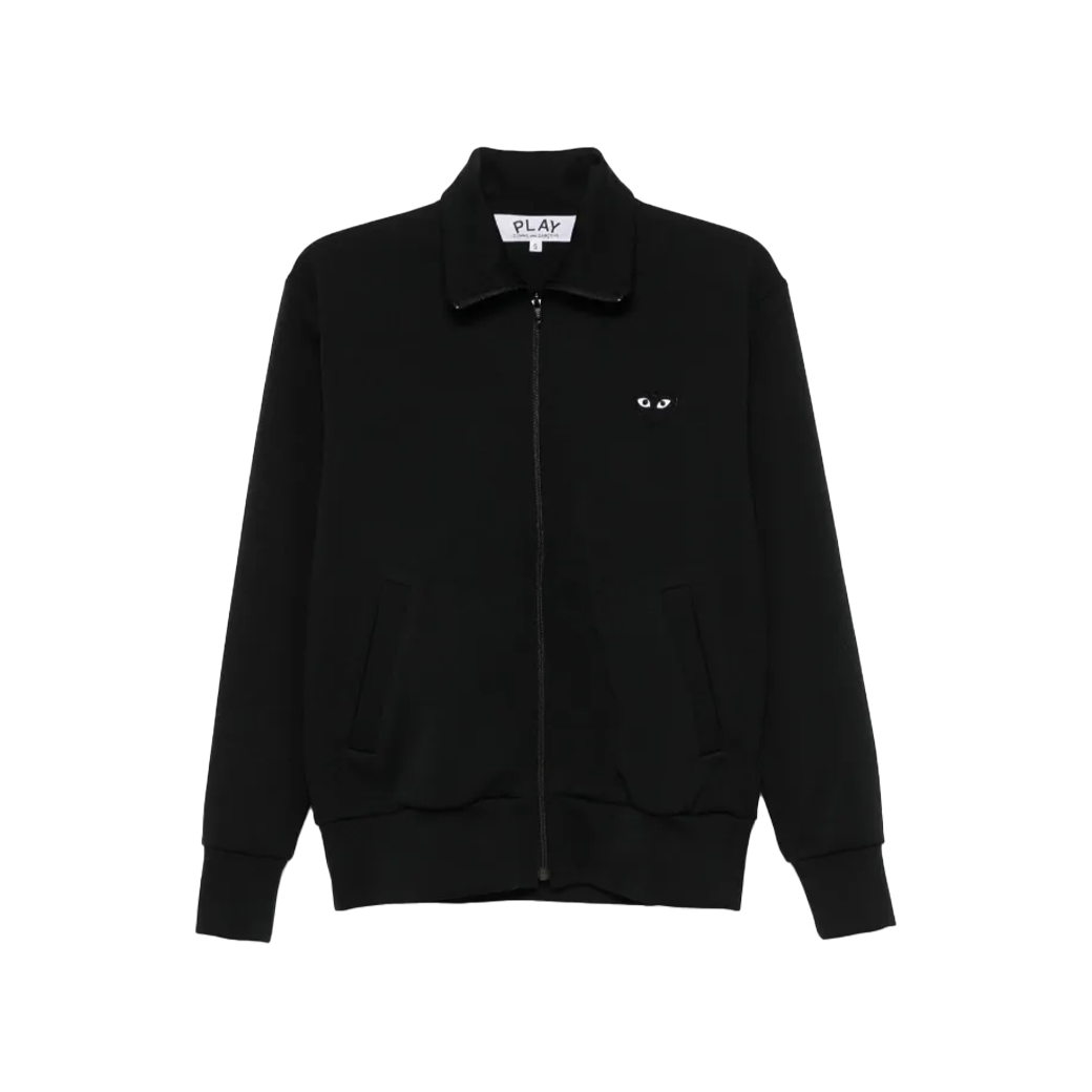 COMME DES GARCONS PLAY ZIP SWATSHIRT BLACK