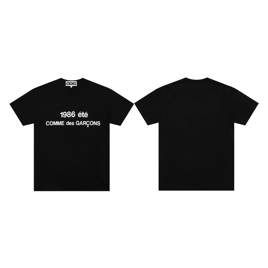 COMME DES GARCONS 1986 T-SHIRT BLACK
