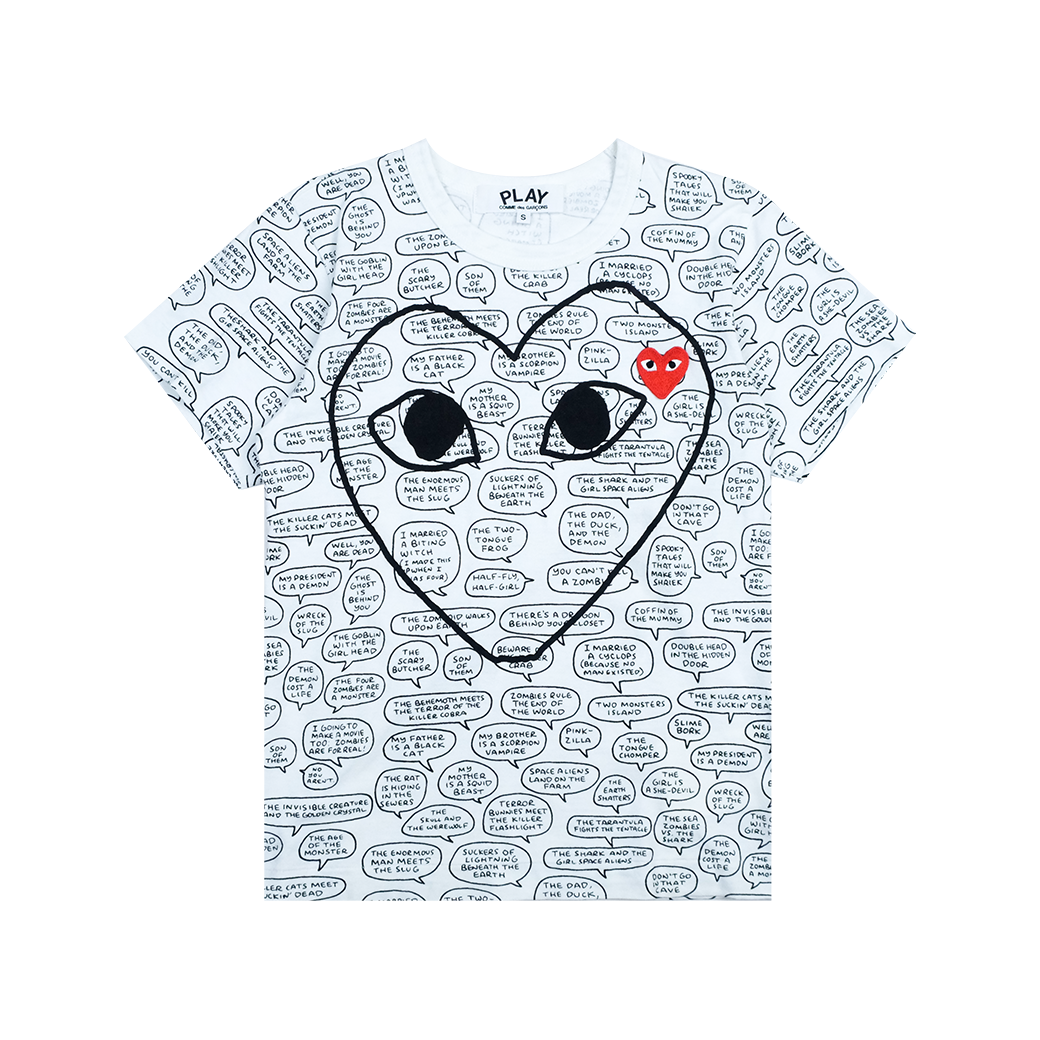 COMME DES GARCONS PLAY X MATT GROENING T-SHIRT WHITE