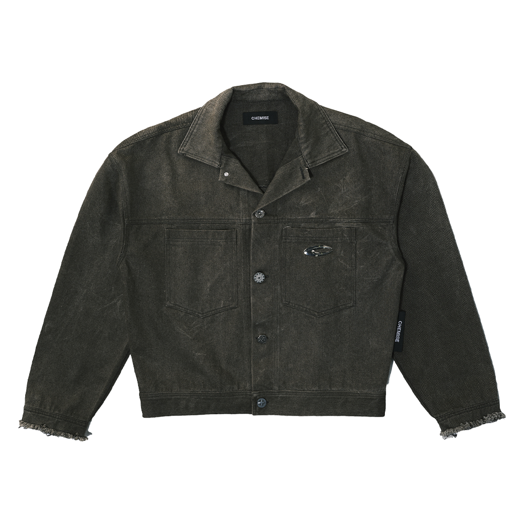 CHEMISE AMBIVALENT DENIM JACKET FADE BLACK