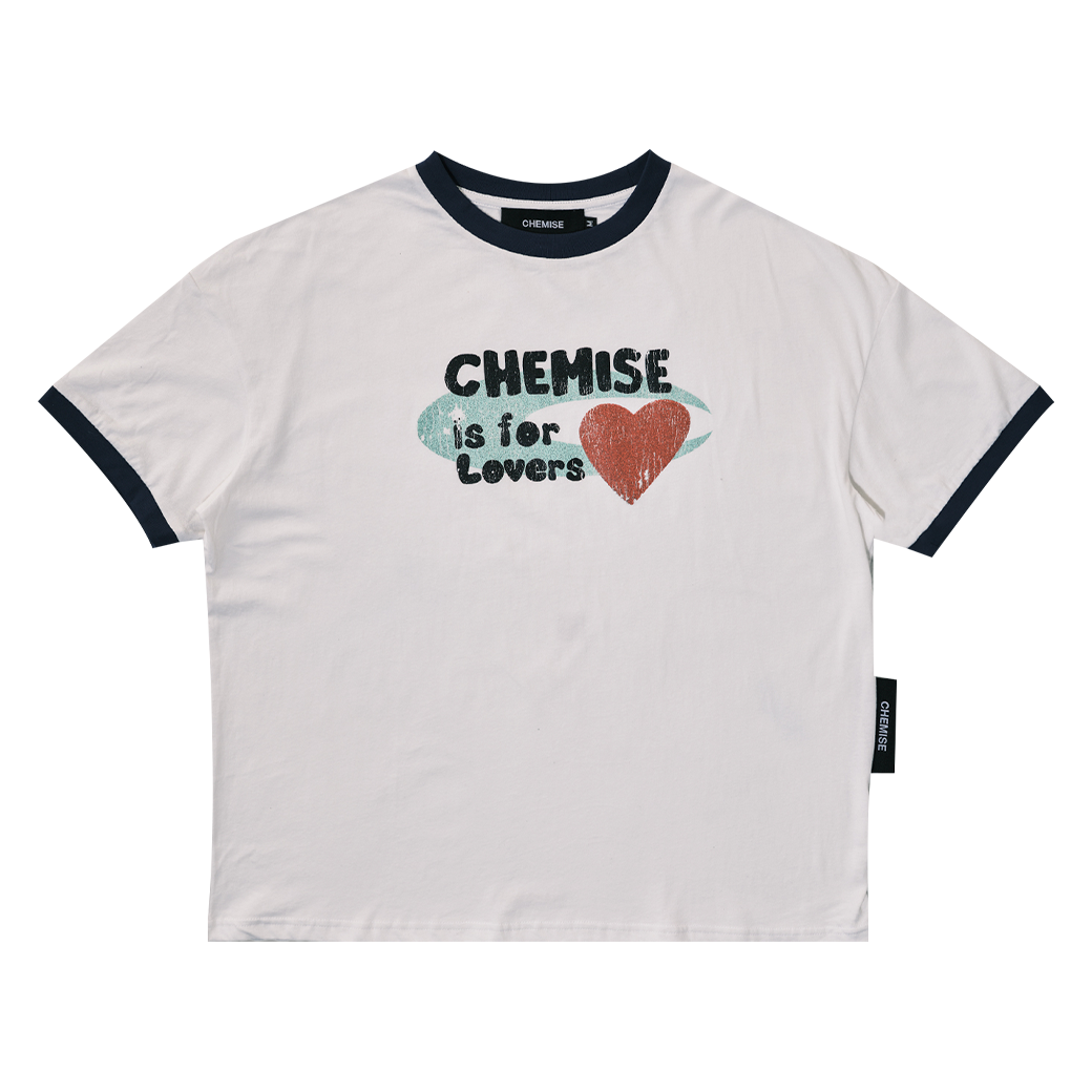CHEMISE LOVERS DISTRESSED T-SHIRT WHITE