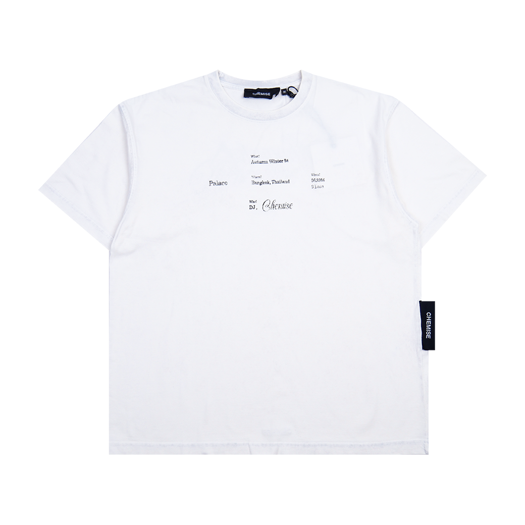 CHEMISE WHO WHAT WHERE DUSTY T-SHIRT WHITE