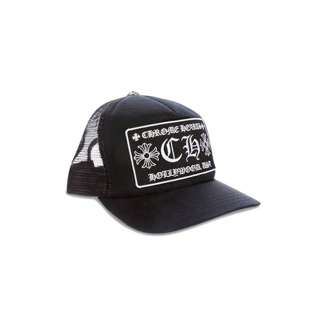 CHROME HEARTS CH HOLLOYWOOD TRUCKER HAT BLACK