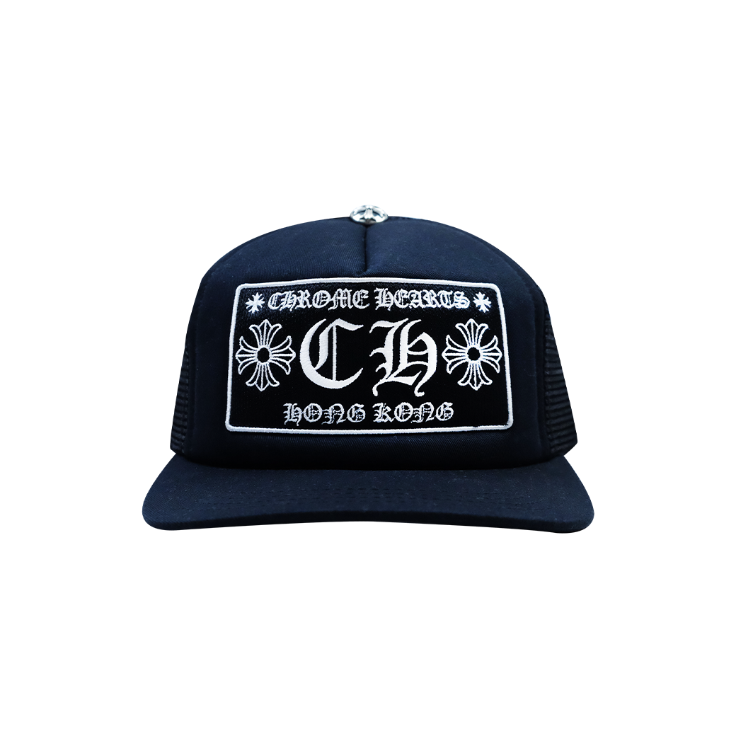 CHROME HEARTS HONG KONG TRUCKER CAP BLACK