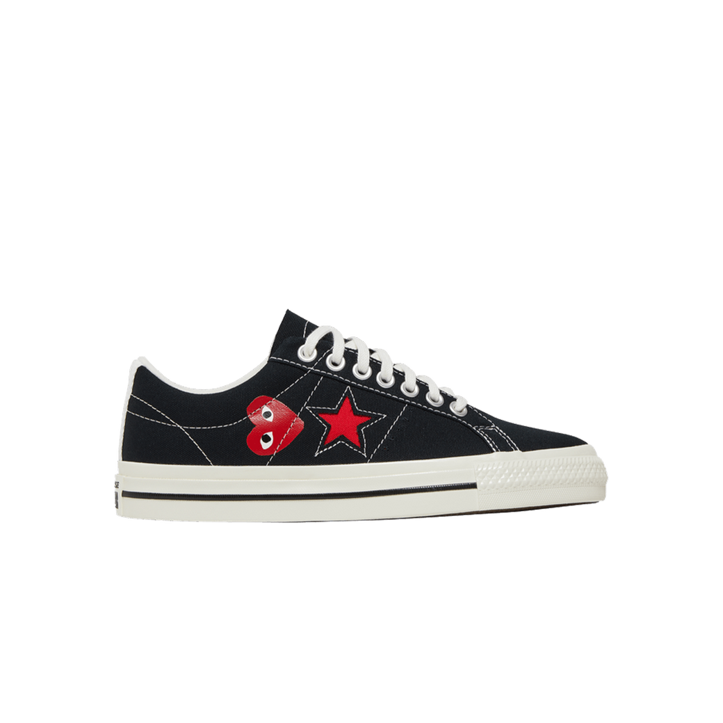 CONVERSE ONE STAR CDG SHOES BLACK