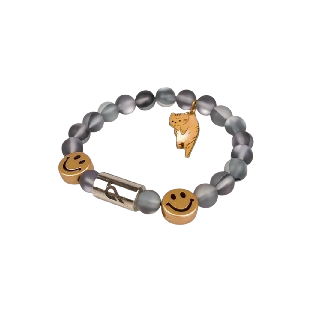 CROWCINZ THAT MEAW BRACELET BLACK