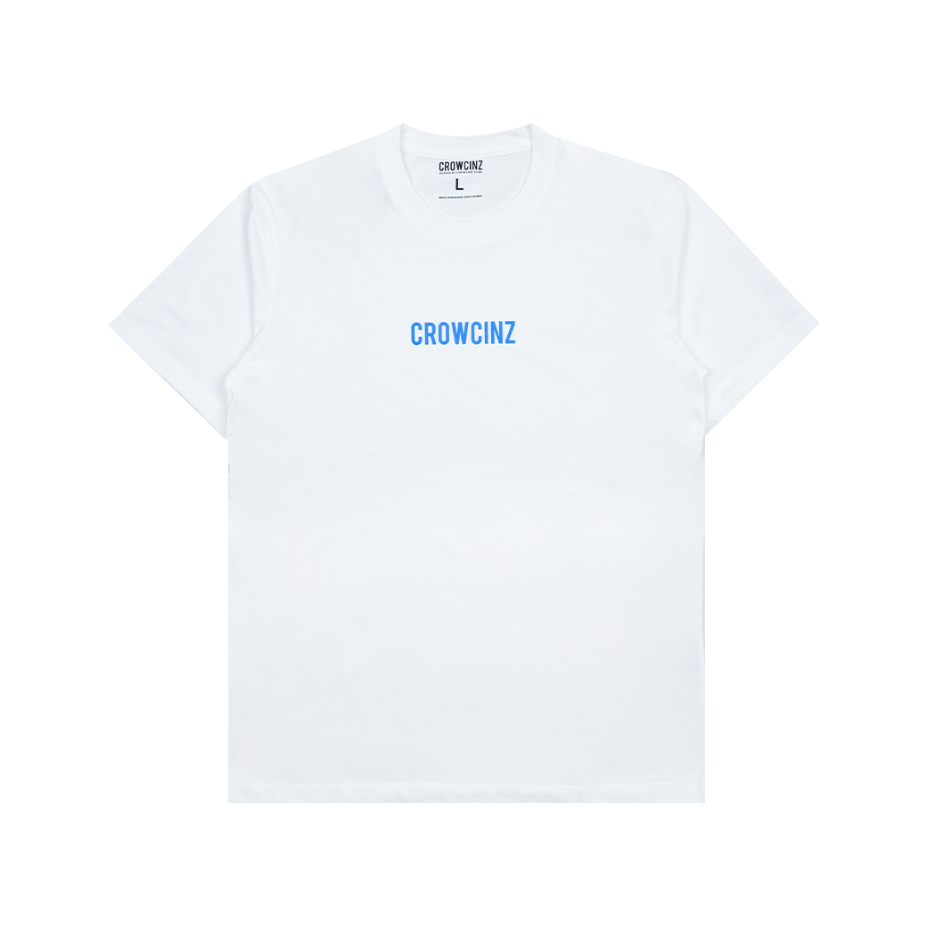 CROWCINZ MID LOGO T-SHIRT WHITE