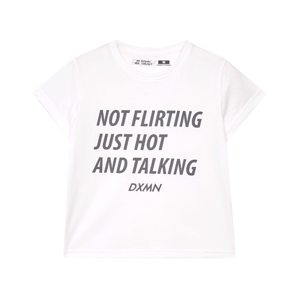 DXMN JUST HOT AND TALKING BABY TEE WHITE