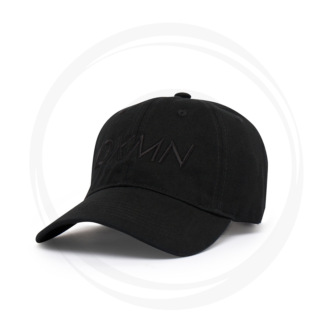 DXMN ALL BLACK LOGO CAP BLACK