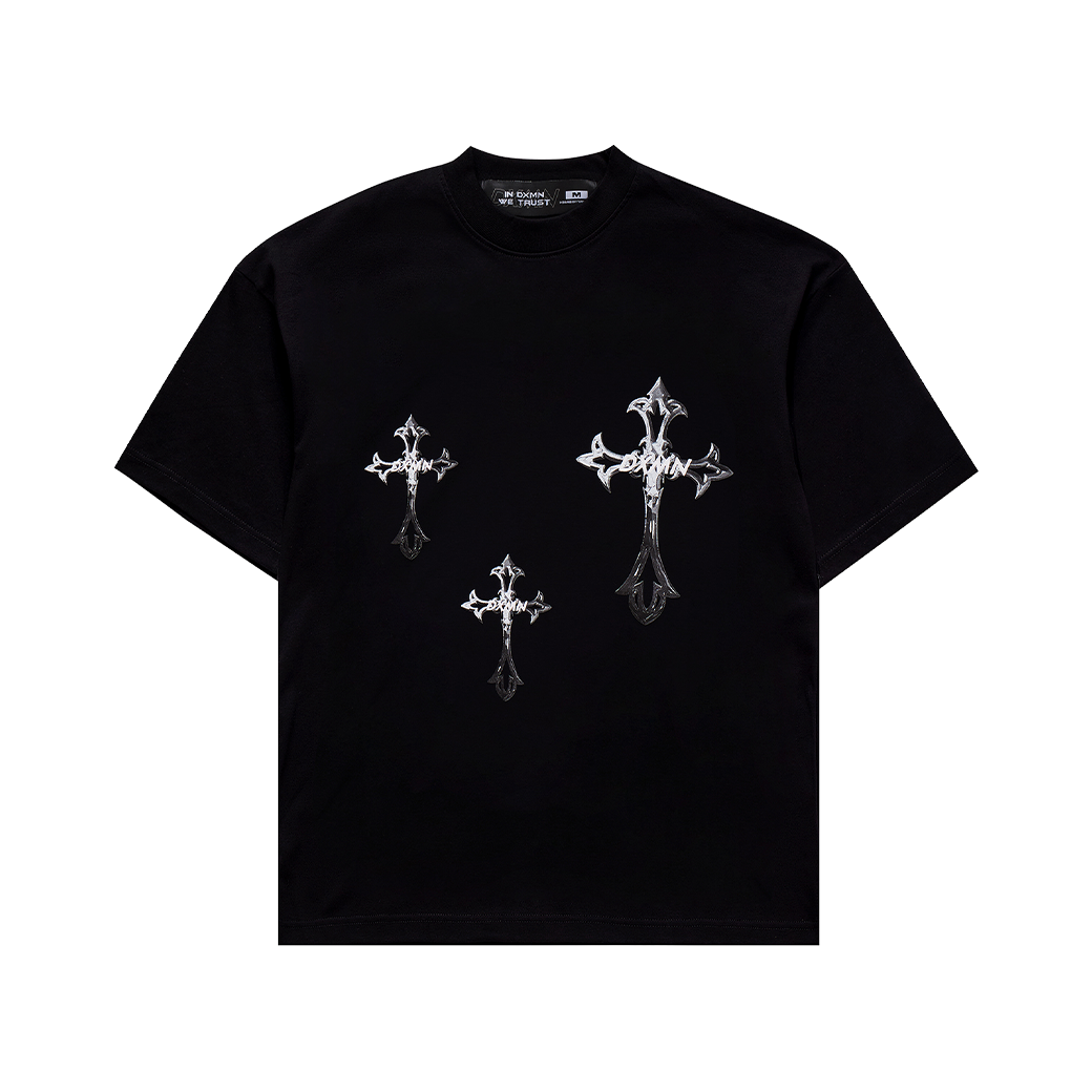 DXMN CROSS T-SHIRT BLACK