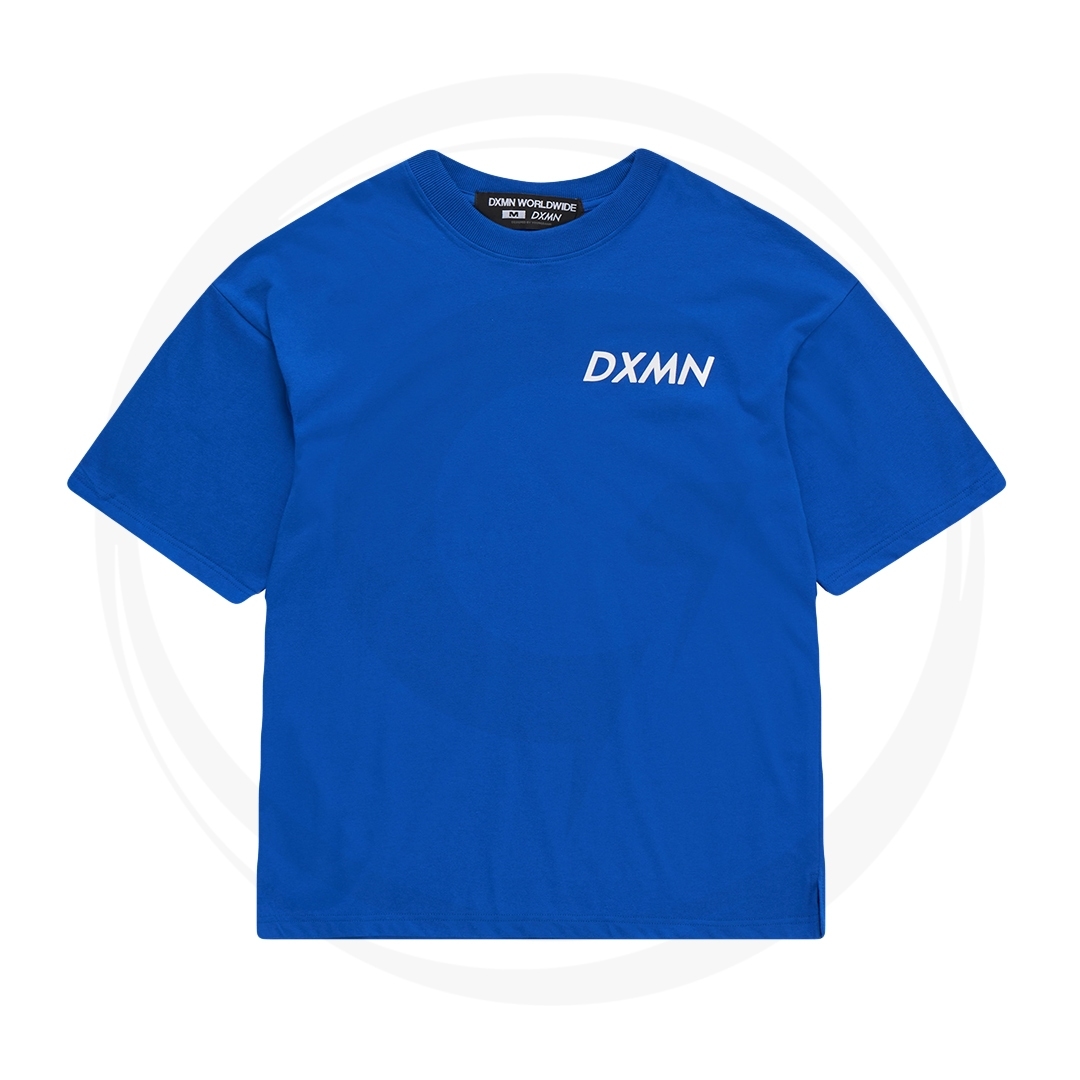 DXMN DOUBLE LOGO T-SHIRT BLUE