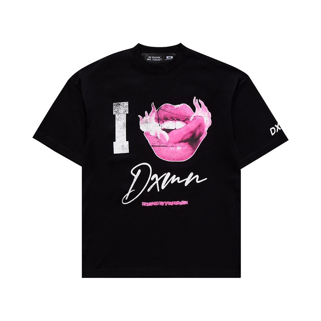 DXMN EVERBODY LOVES DXMN T-SHIRT BLACK