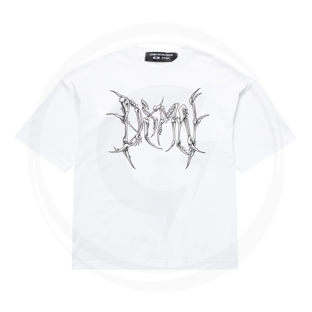 DXMN HARD SPINE OVERSIZED T SHIRT WHITE MULTI BRAND SPACE UPDATE 