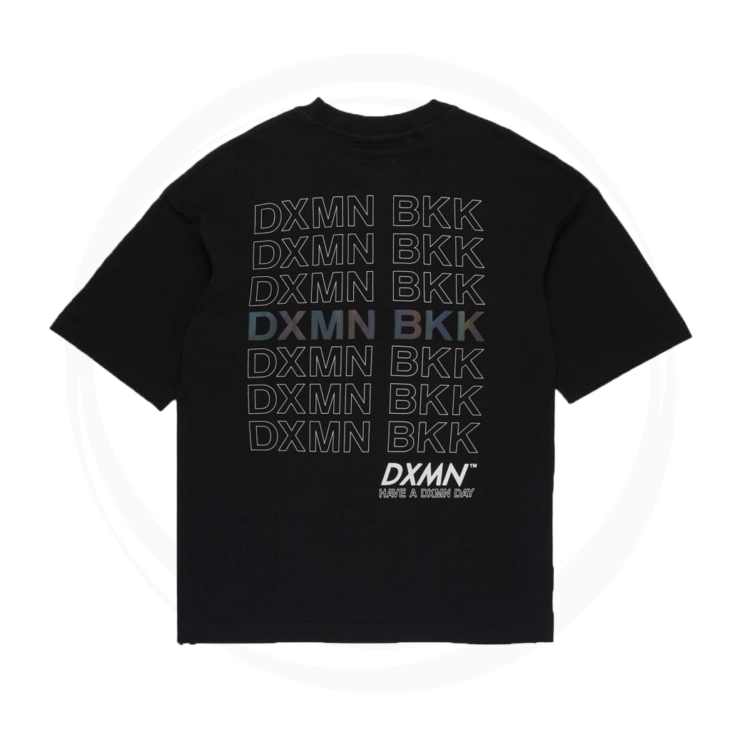 DXMN HAVE A DXMN DAY HOLOGRAM V.2 T-SHIRT BLACK