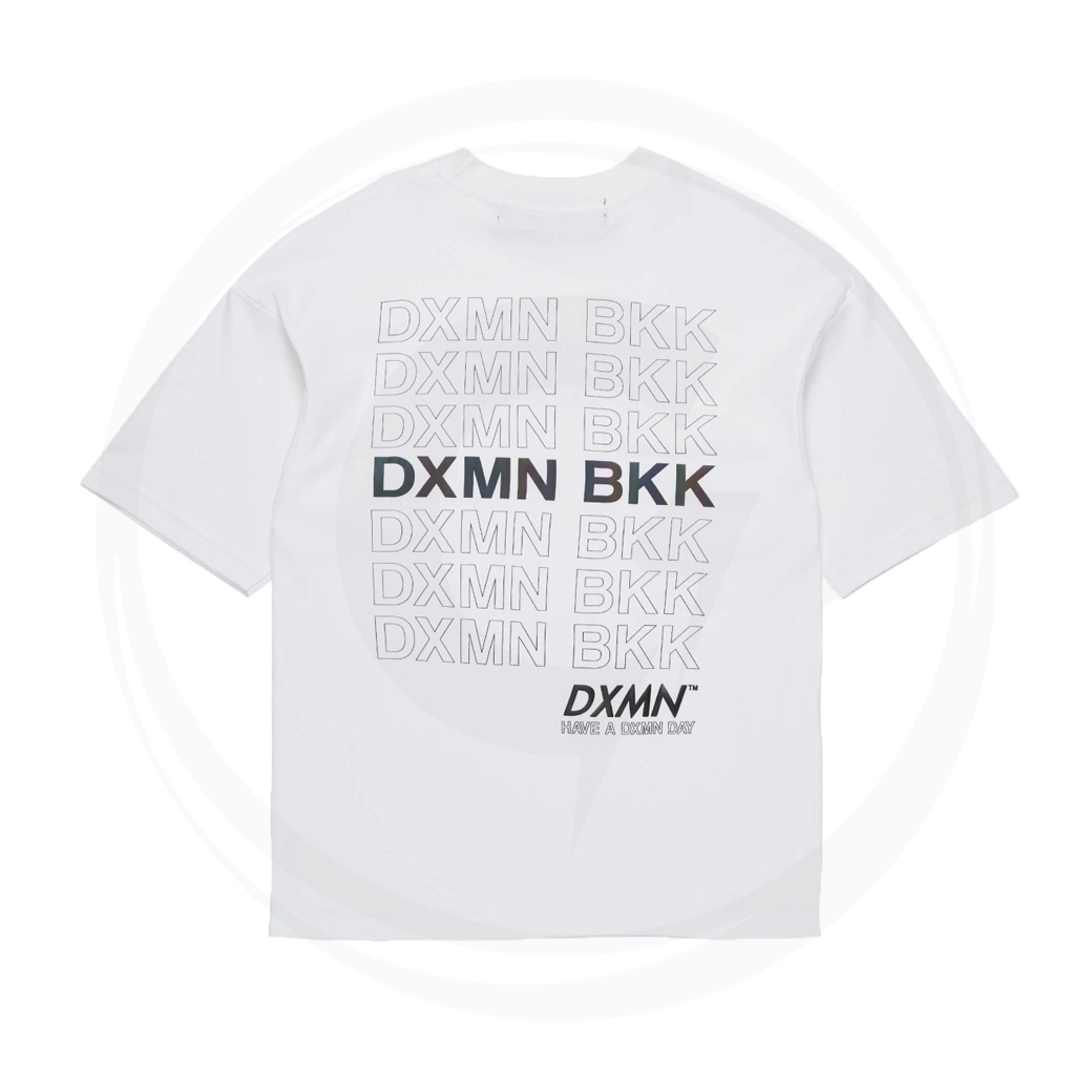 DXMN HAVE A DXMN DAY HOLOGRAM V.2 T-SHIRT WHITE