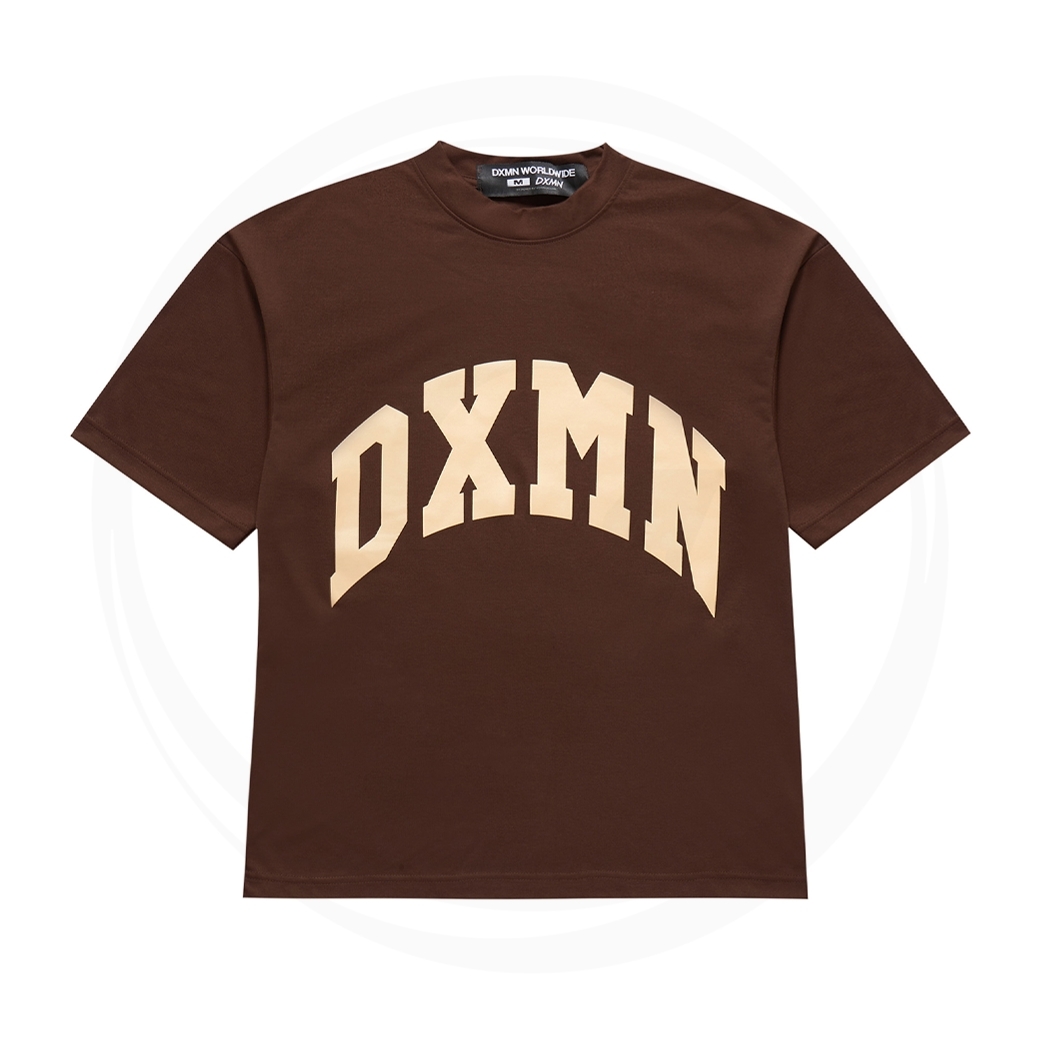 DXMN HUSTLE OVERSIZED T-SHIRT BROWN