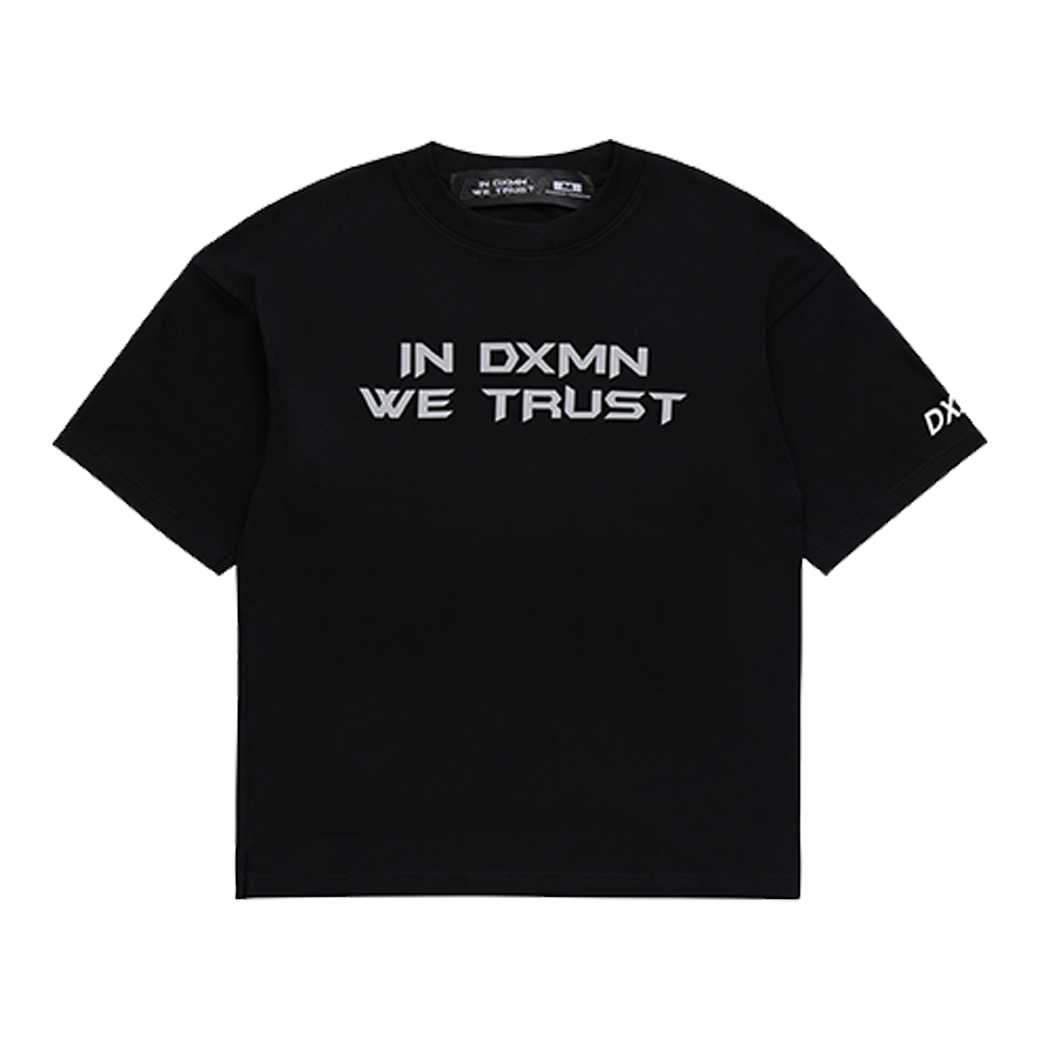 DXMN IN DXMN WE TRUST T-SHIRT BLACK