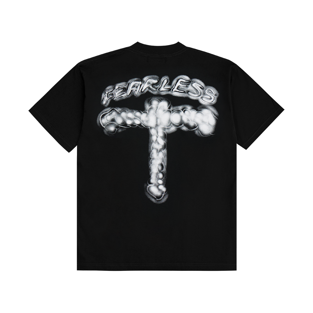 FEARLESS BONE IMAGINE CROP T-SHIRT BLACK