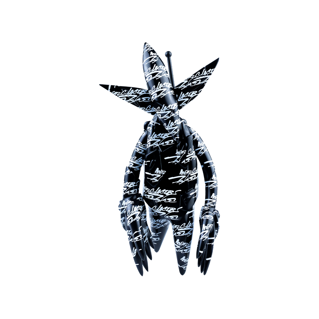 FUTURA X MARC JACOBS FL-001 POINTMAN VINYL SCULPTURE BLACK