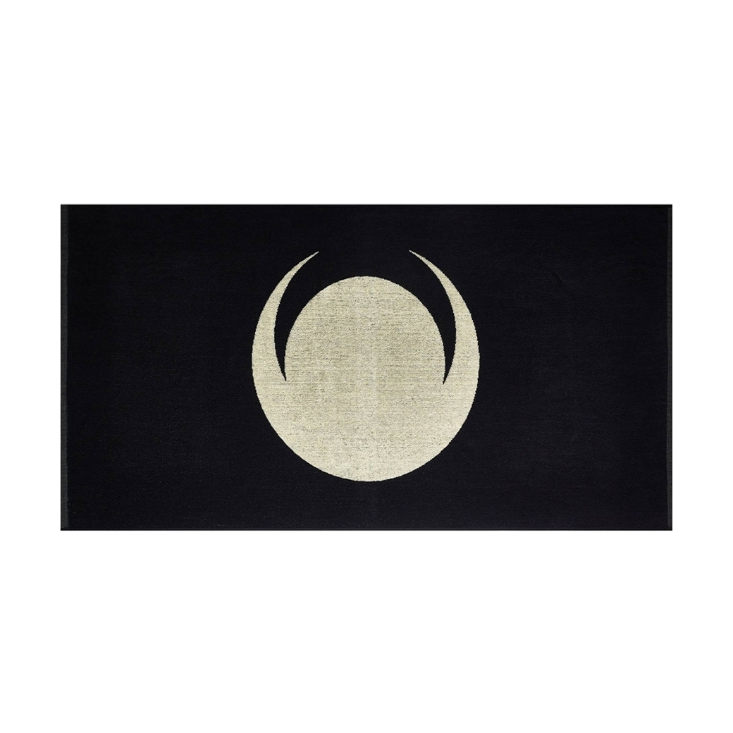 FUXURY NEW MOON BEACH TOWEL BLACK